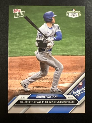 Shohei Ohtani - 2024 MLB TOPPS NOW Card 1 - Seoul Series LA Dodgers Debut