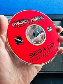 🔥 Mickey Mania 🔥 Sega CD CIB Complete Case Manual + POSTER Reg Card Authentic