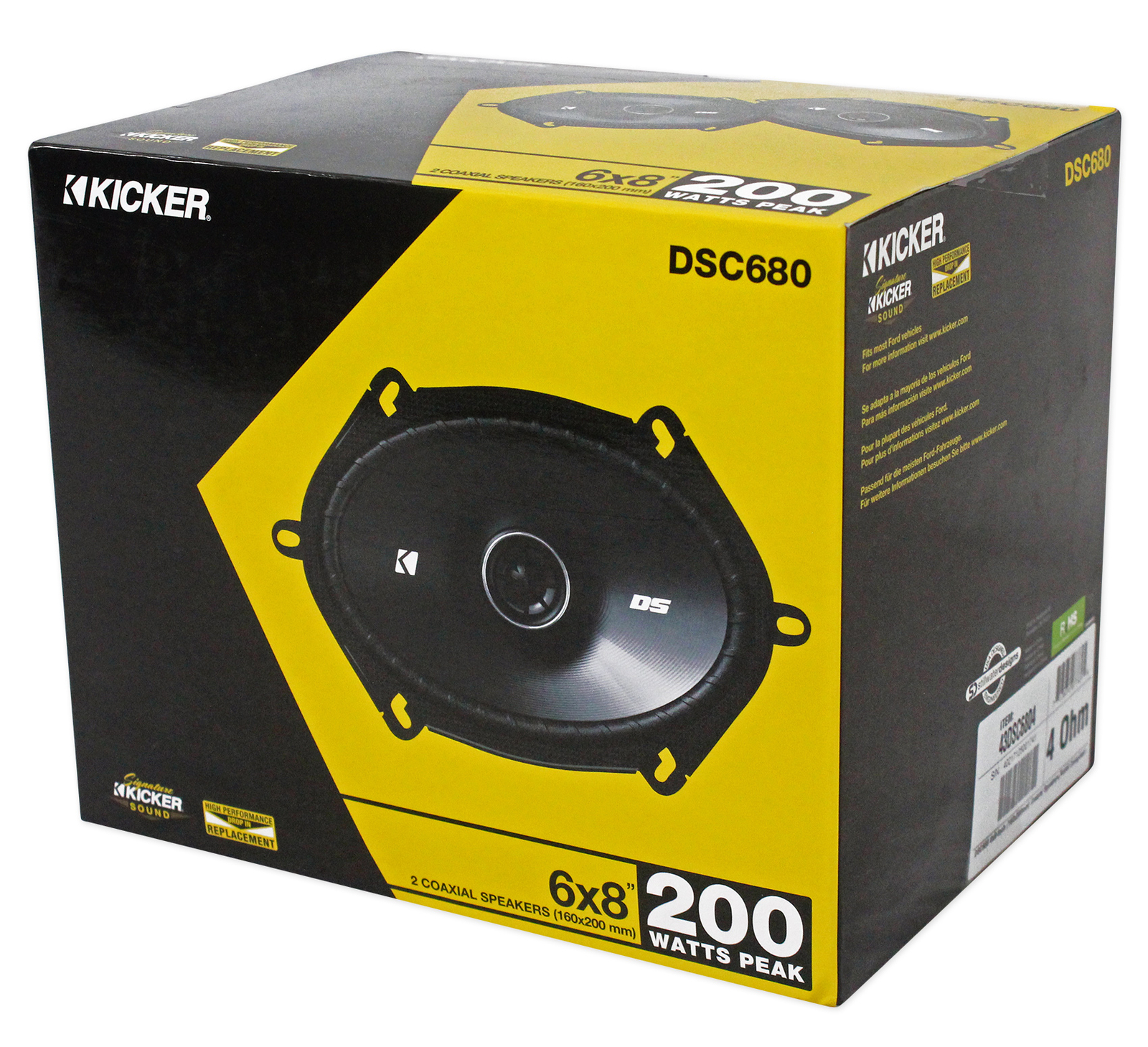 Комплект для замены задних заводских динамиков Kicker 6x8 для Ford F-150 2007-2008 годов выпуска