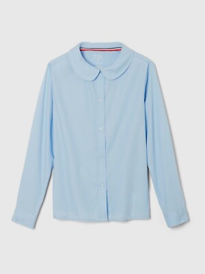 French Toast Girls School Uniform Long Sleeve Modern Peter Pan Collar Blouse, 20