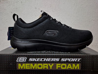 SKECHERS MENS SLIP ON SHOES MEMORY FOAM WIDE FIT TRAINER SKETCHER BLACK 8 11 12
