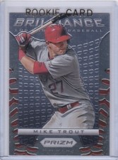 MIKE TROUT ROOKIE CARD Los Angeles Angels Baseball PRIZM BRILLIANCE $$ MLB RC!