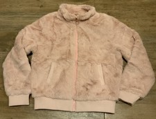 Girls Faux Fur Pink Jacket