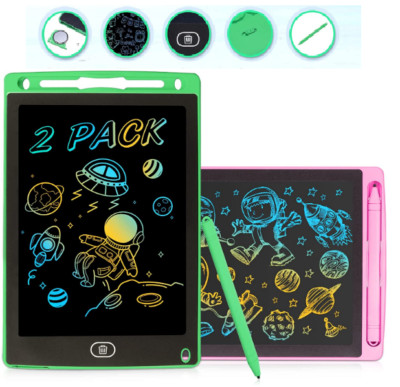 LCD Writing Tablet Colorful Drawing Board Education Toys for  kids-2pack (8.5In)