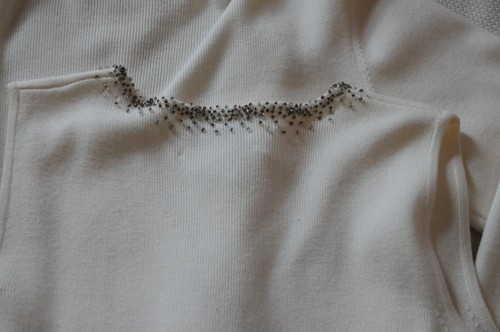 Side Effects 80s? Sweater & Matching Shell L Beaded Hong Kong - Picture 9 of 9