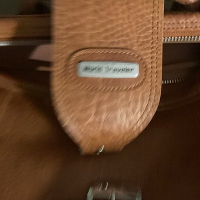 Luggage, World Traveler Brown Faux Leather Garment Bag Soft Case