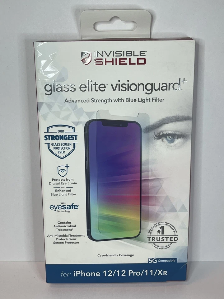 LOT OF 7 iPhone 12/12Pro/11/XR Shield Glass Elite VisionGuard Screen Protector - Image 2 of 4
