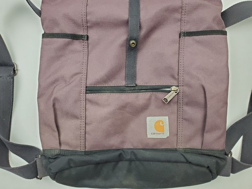 Carhartt Legacy Hybrid Purple Canvas Tote Multi-Pocket Backpack Bag - Picture 3 of 6