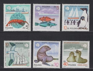 Poland 1987. Wildlife and ships. Scott # 2782-2787. MNH, VF