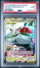2019 POKEMON SUN & MOON TEAM UP #1 CELEBI & VENUSAUR GX PSA 9