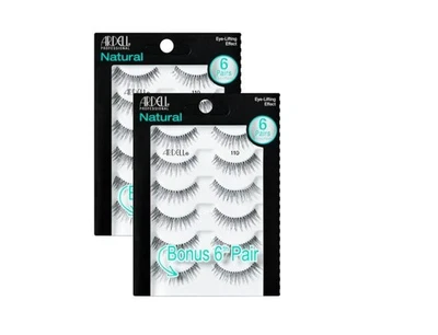 Ardell False Eyelashes Natural 110 Black 2 packs (5 pairs per pack)