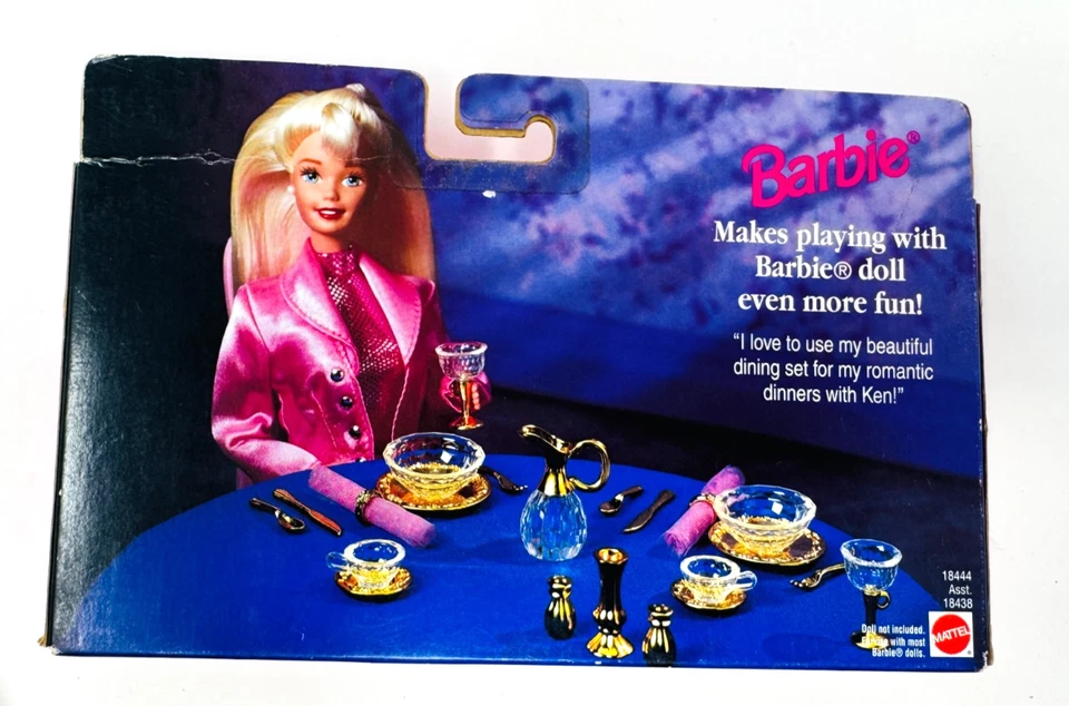 1997 Barbie Special Collections Beautiful Dining Set 18444 New In Box - Image 2 of 2