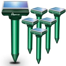 2025 Mole Repellent Ultrasonic Vole Repellant Solar Gopher Repellent Chipmunk...