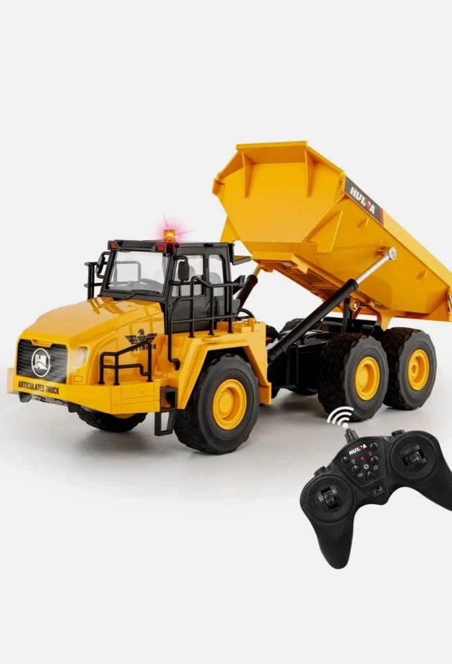 New Huina 1553 RC Dump Truck 1:16 11CH RTR Toy Construction Vehicle USA Stock - Image 4 of 4