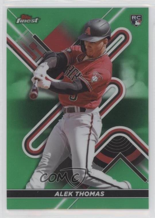 2022 Topps Finest Green Refractor 36/99 Alek Thomas #43 Rookie RC c4i