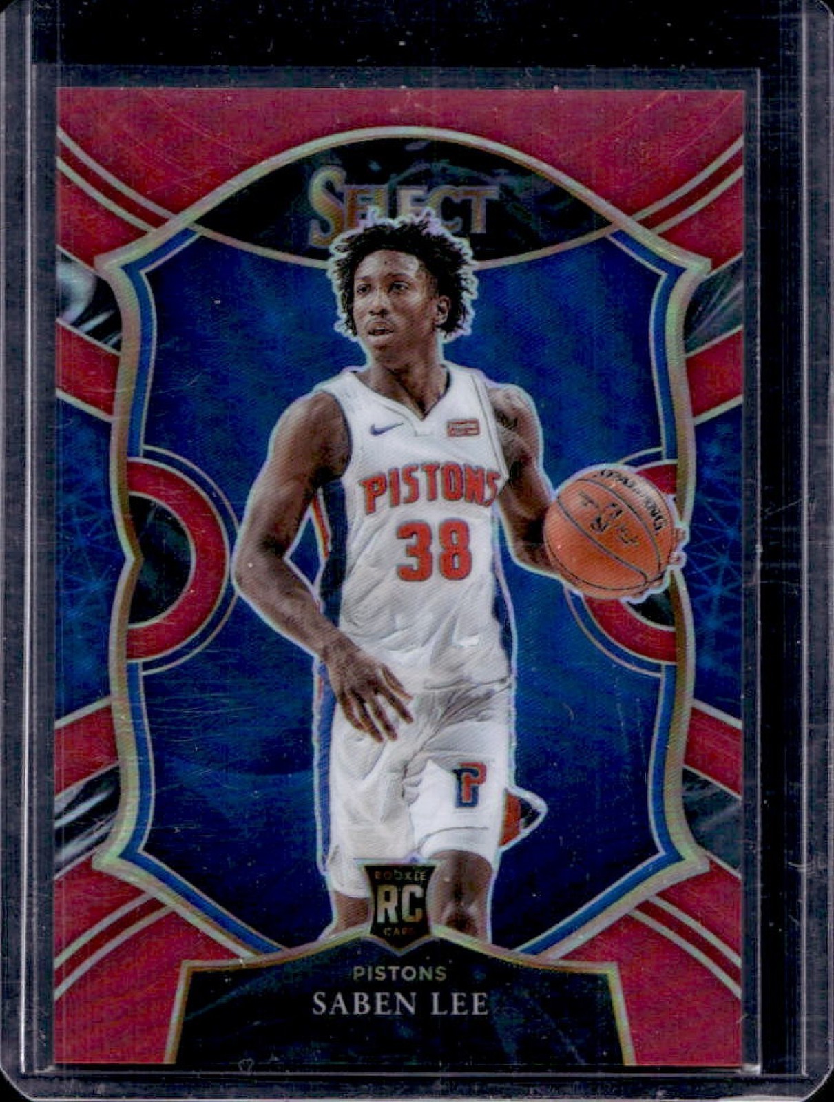 2020-21 Select Saben Lee RC Red Prizm Concourse #177/199 Pistons