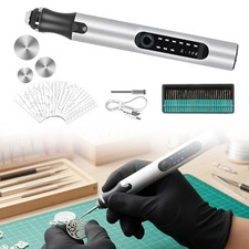 Engraving Etching Pen Hobby Craft Rotary Handheld Tool For Jewellery Metal Glass
