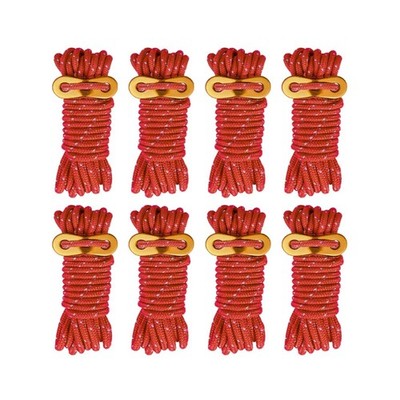 Smithok 8 Pack High-Reflective Guy Lines 4mm Tent Cords High-Strength Lightwe...