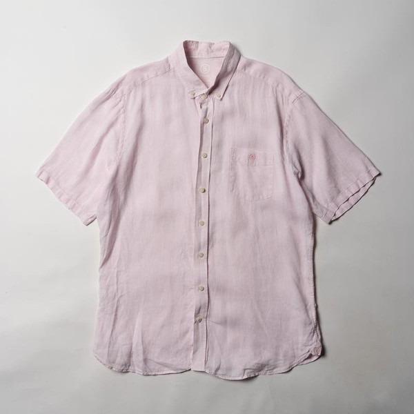 Men Bogner Shirt Pink Linen 40 /L / 48