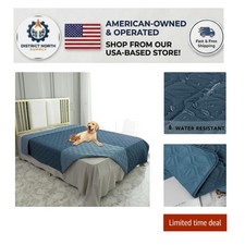 Machine Washable Waterproof Pet Blanket - Stylish Reversible Cover for Furniture