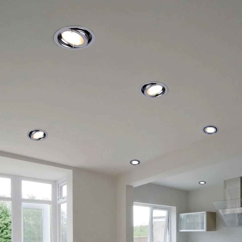 Set Di 3 Faretti Da Incasso Per Soffitto Da Sala Da Pranzo Illuminazione Luce - Immagine 4 di 4