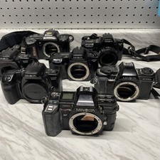 Lot of 7 Minolta SLR Film Camera Bodies As Is Parts Only