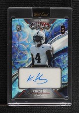 2023 American Metallix Pro-Look Football WildGlass 5/8 Kalen King Auto 0nr3