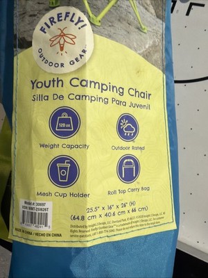 Firefly! Outdoor Gear Youth Camping Chair - Blue/Green Color, Brand New!!