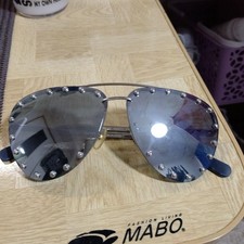 Louis Vuitton Sunglasses Silver Women's Authentic