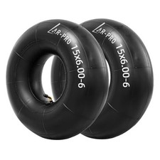  2-Pack 15x6.00-6" Inner Tubes with TR87 Bent Valve Stem   15X6.00-6,TR-87
