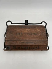 Antique Wooden Bissell Push Carpet Floor Sweeper Universal Vacuum Head