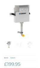 Brand New Geberit Delta Concealed Cistern 12cm With Chrome Flush Plate