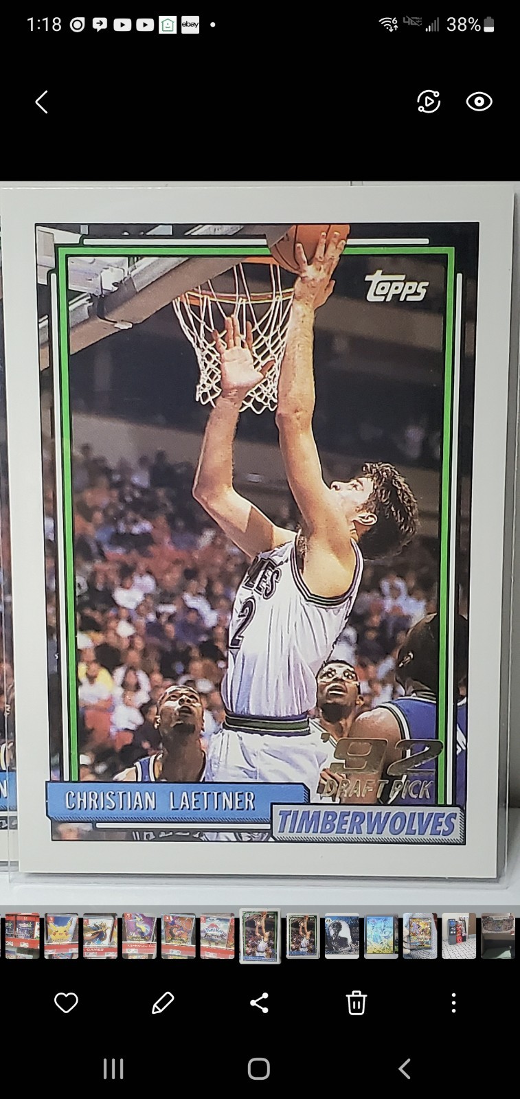 Christian Laettner RC Rookie Card 1992-93 Topps #334 NBA Basketball