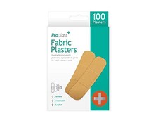 Fabric Plasters â€“ Pack of 100 Assorted Sizes - Strong Adhesive Containing L...