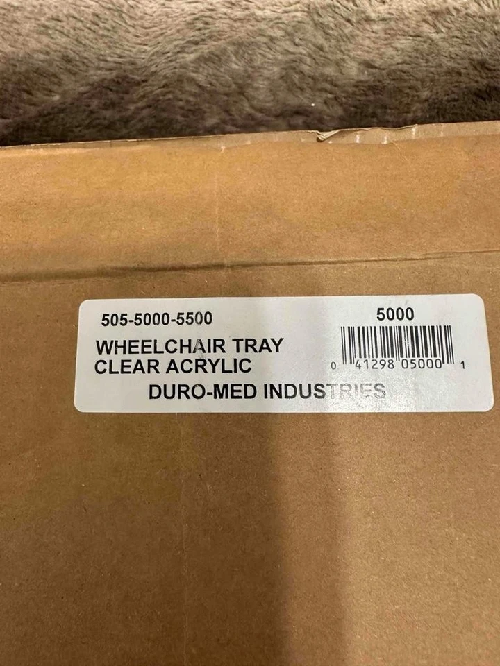 Wheelchair Acrylic Tray Table CLEAR NEW - image 2 of 3