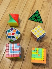 Mixed Lot Of 6 Rubik's Cubes Other Puzzles Cubes Games Toys