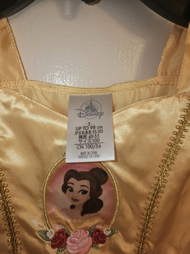 Disney Store Belle Princess Dress Beauty And The Beast Gown Child Size 4 NWT - Picture 2 of 3