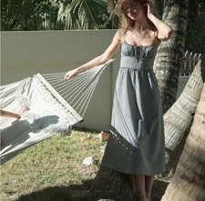 DOEN BELLINE DRESS -- NOIR LA MADDALENA GINGHAM