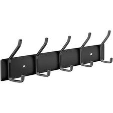 Coat Rack Wall Mount, Stainless Steel Towel Racks for Bathroom4 Inch 1 Black
