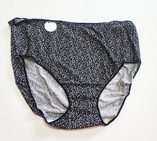 Jockey No panty lines hip BRIEF Tactel Spandex 1372 black dot women 9/XXL  13.5