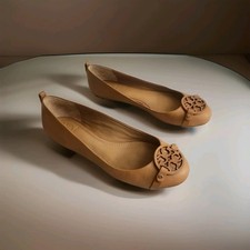 Tory Burch Brown Leather Gabriel Ballet Flats US 9 UK 6.5 IT 39  🔥 