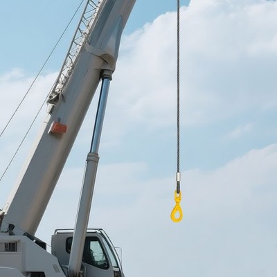 Winch Hoist Cable Wire Rope Steel w/ Swivel Self-locking Hook for Most Trailers