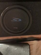 Alpine 10 Single Port Car Subwoofer Enclosure Box Black Universal Fit Alpine 10 Single Port Car Subwoofer Enclosure Box Black Universal Fit