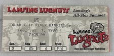 MiLB 1997 07/01 Quad City River Bandets at Lansing Lugnuts Baseball Ticket