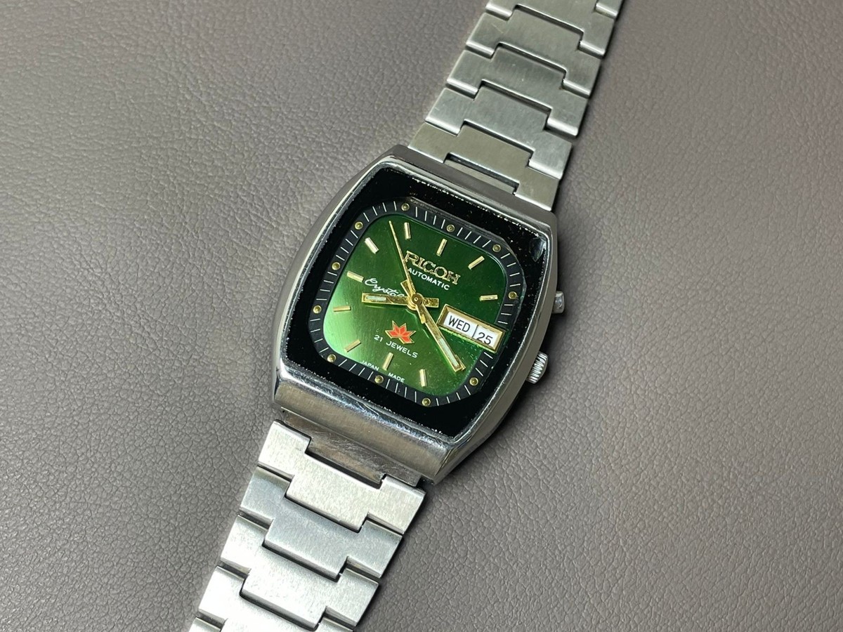 Vintage Ricoh Automatic Royal Green Dial 32mm Men