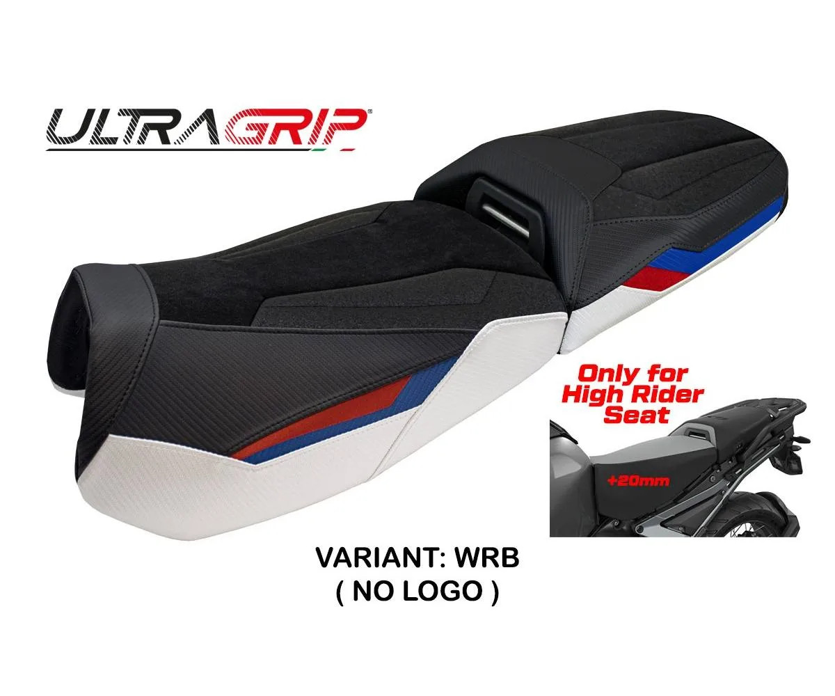 Seat cover Haisyn UGrip White-Red-Blue Tpz comp BMW R 1300 GS ADV 2024 2026