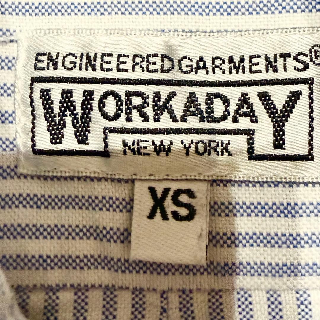 Engineered Garments WORKADAY Blue Button-Down Oxf… - image 4