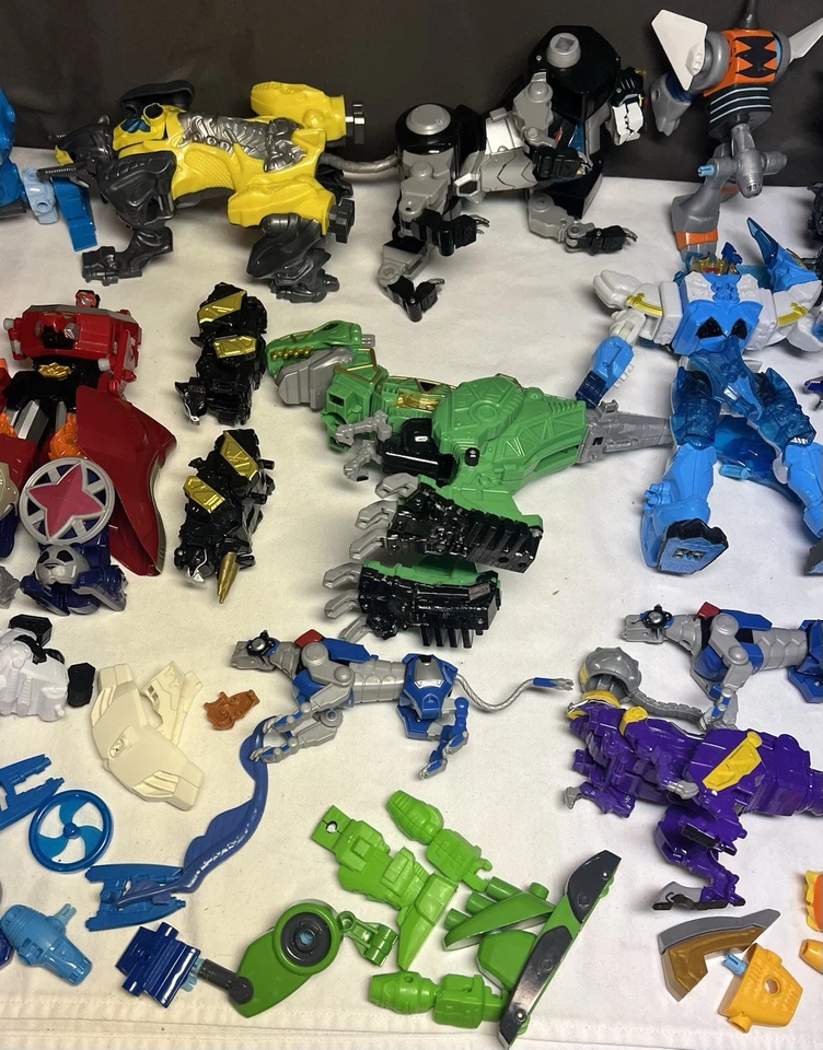 Zords Voltron Go Bots MMPR Смешанный Лот Полный/Почти Полный/Неполный +Запчасти - Изображение 4 из 4