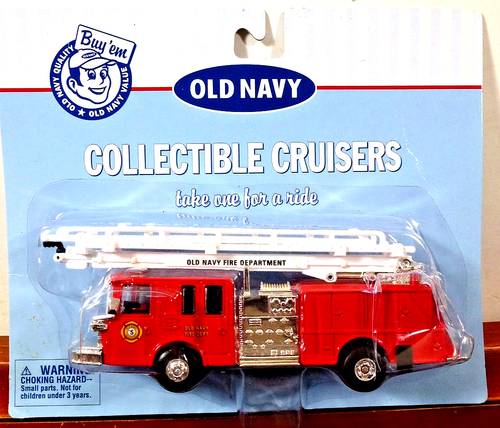 Old Navy Collectible Cruisers Old Navy FD Diecast Fire Ladder Truck 1: ...