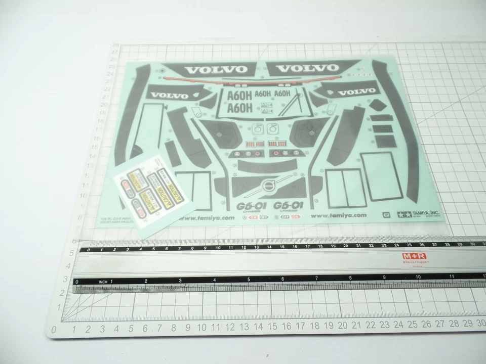 Tamiya 1:24 G6-01 Volvo A60H Hauler 19495983 Sticker Decal Sheets Tkh - Image 2 of 2